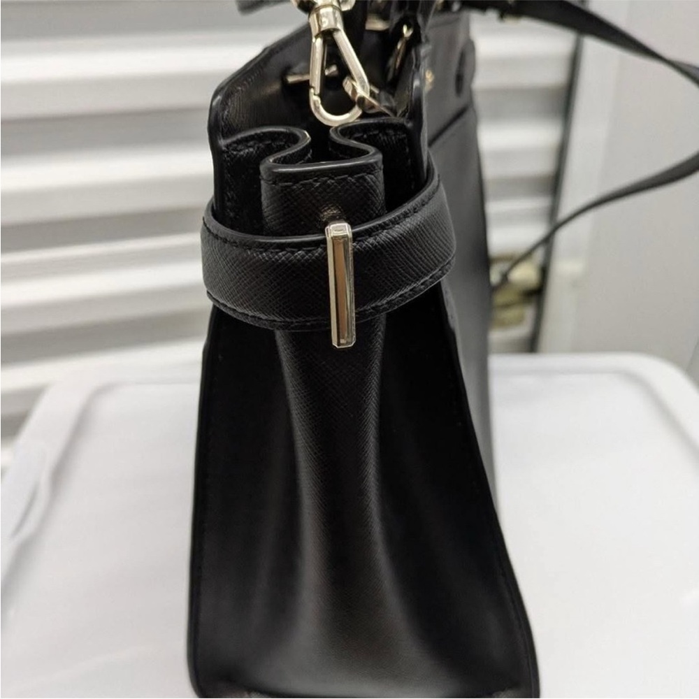 kate spade Charcoal Black Leather Satchel - Picture 3 of 9